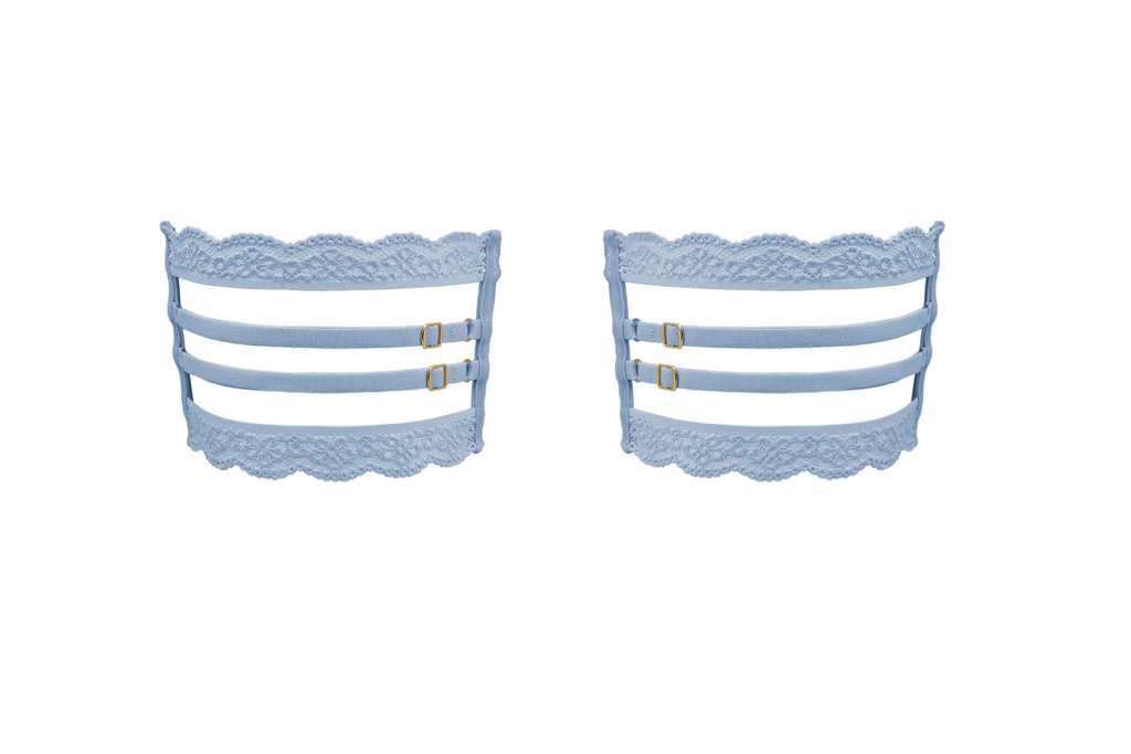 Crystal Garters (Blue)